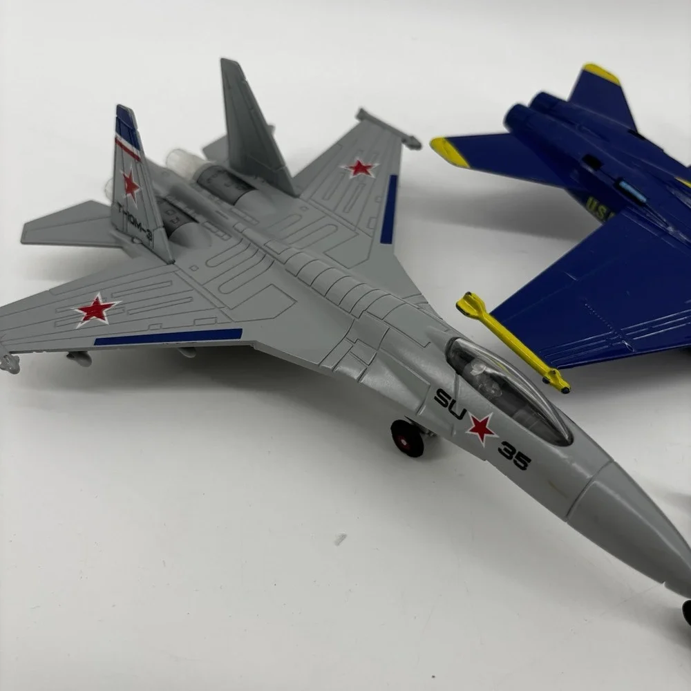 Vtg Mixed Brand Lot Of Diecast Toy Military Airplane Jets Airforce Planes